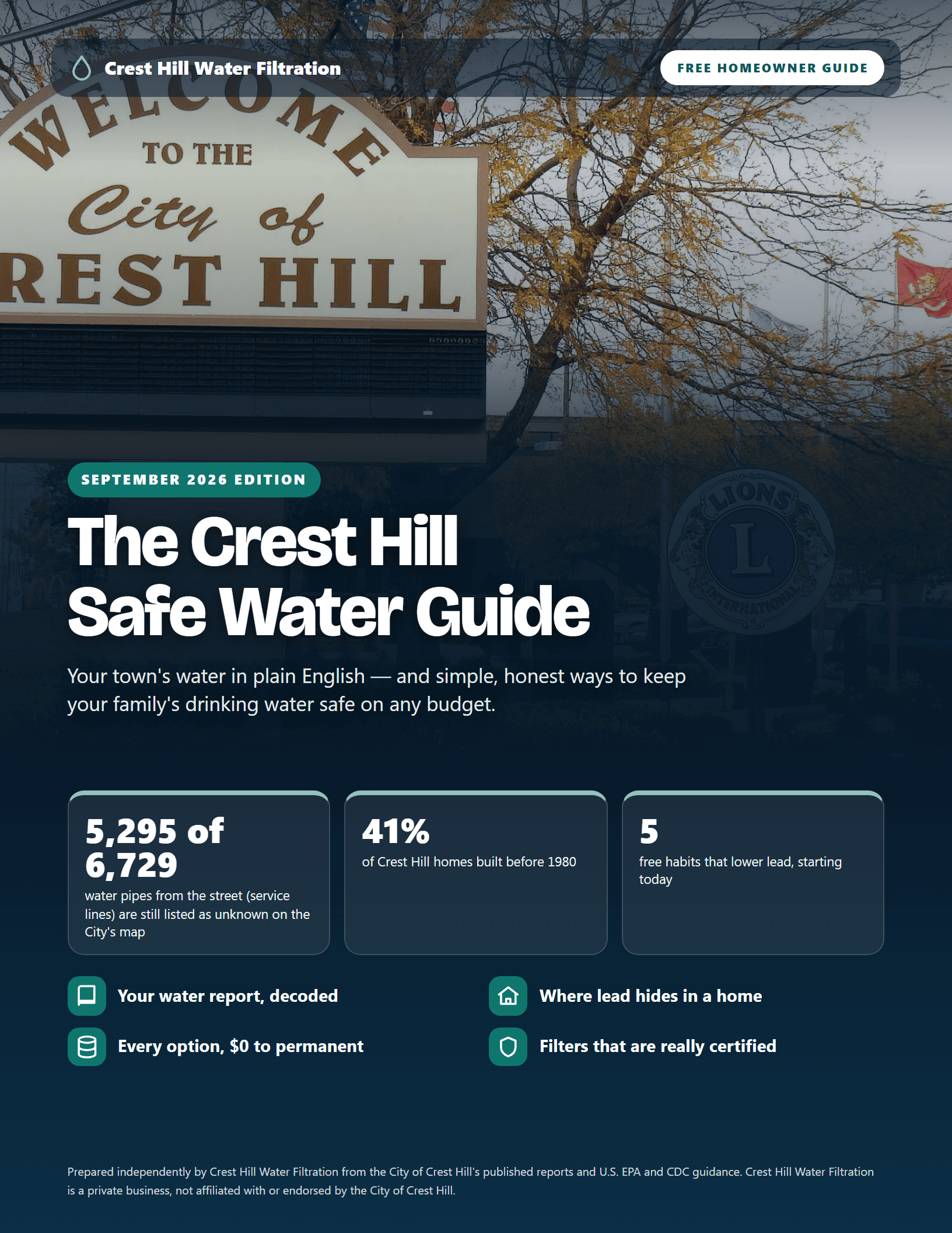 Cover of The Crest Hill Safe Water Guide