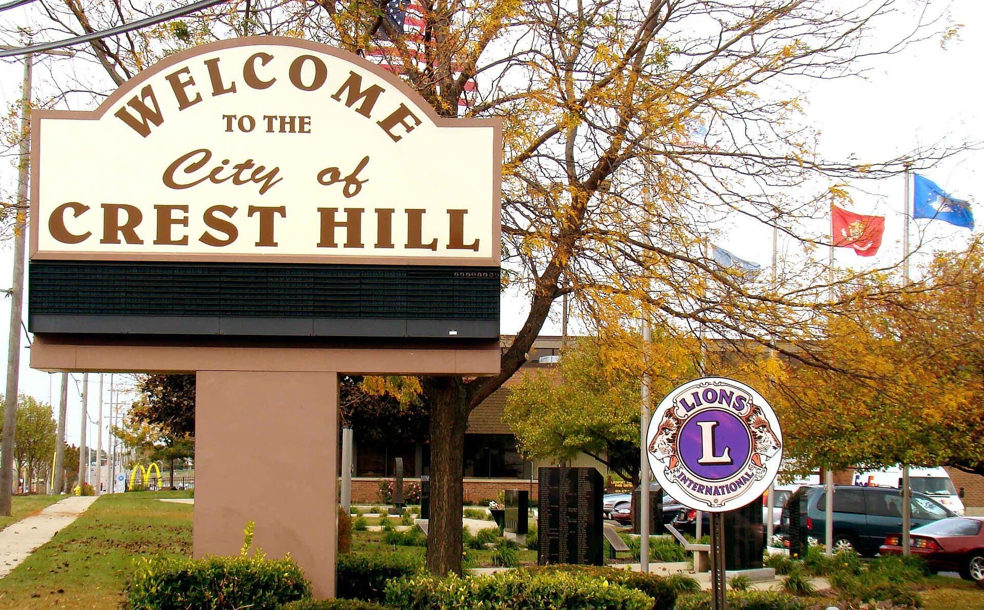 The City of Crest Hill in the fall